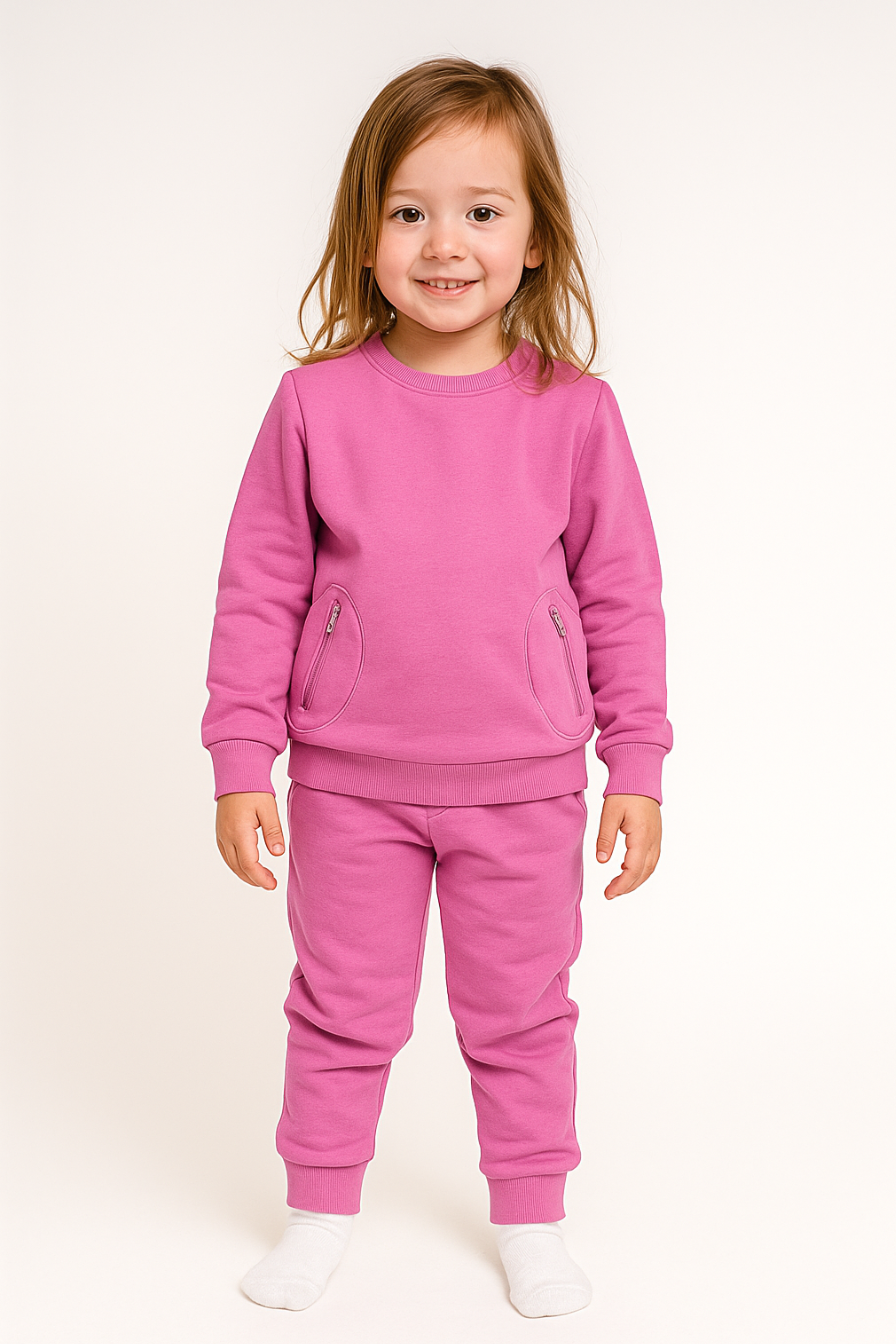 bubblegum pink sweatsuit